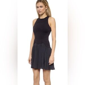 Alexander Wang Runway Black High Neck Sneaker Pleated Mini Dress Sz 6. Fits a 4